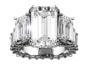 Avianne & Co. Past, Present and Future Emerald Cut Diamond Engagement Ring