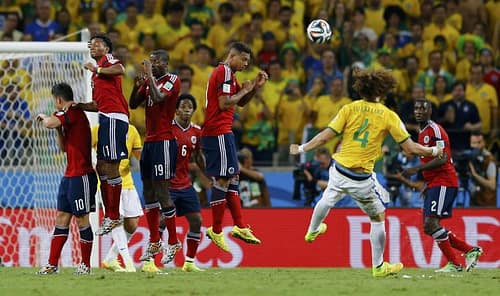 David Luiz vs. Colombia